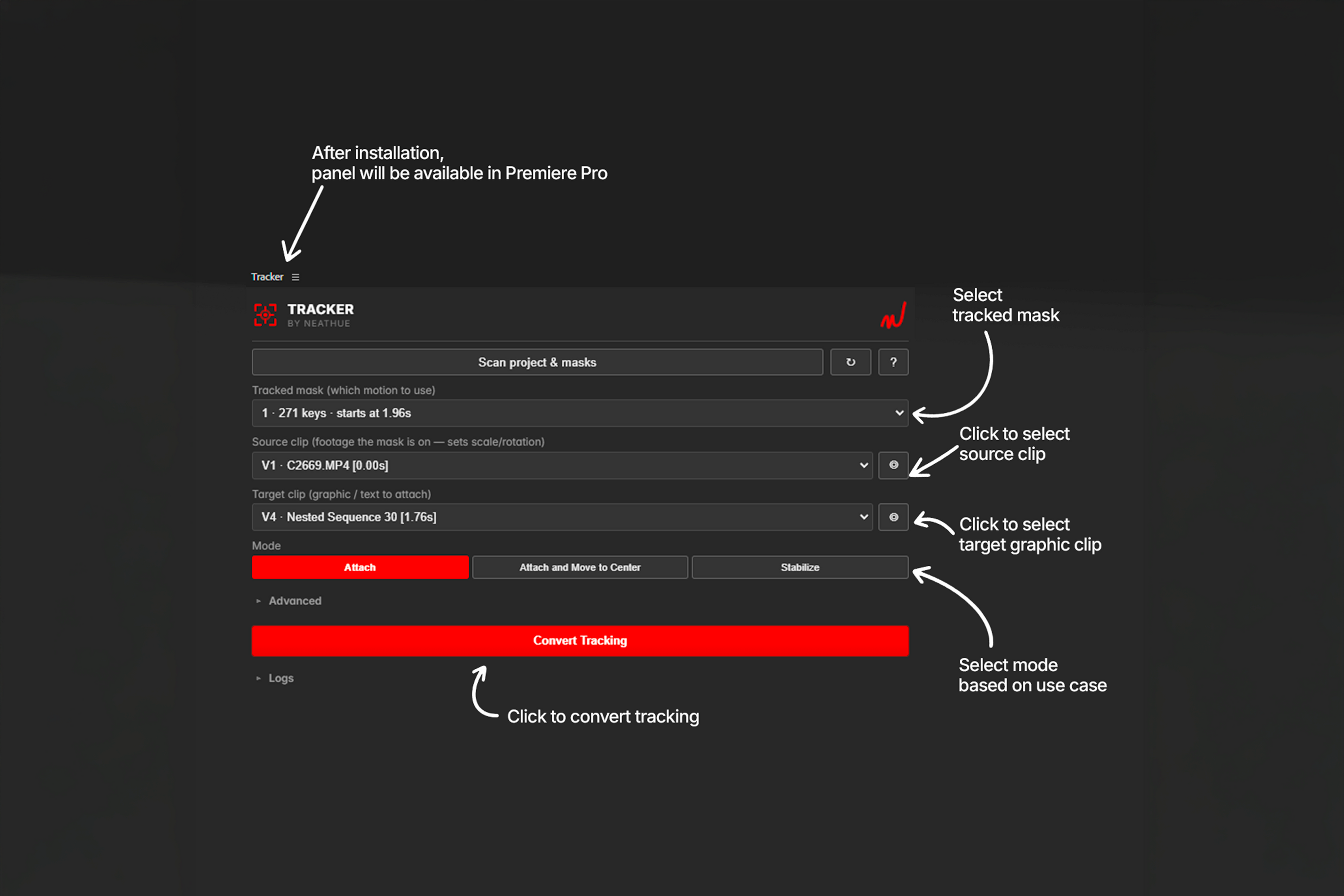 Premiere Pro Tracker
